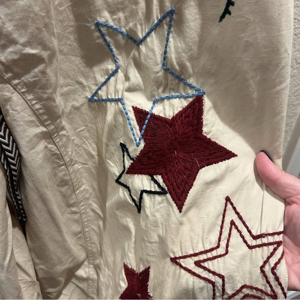 NWT Free People Aria Western Star Embroidered Pull On Pants - Picture 6 of 7